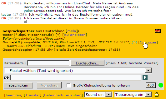 yalst-Cobrowsing (ohne Plugins)