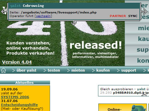 yalst-Cobrowsing (ohne Plugins)