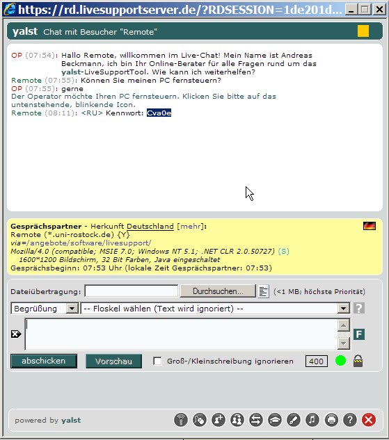 yalst-WinApp - Einstellungen