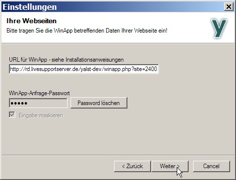yalst-WinApp - Konfigurationsassistent